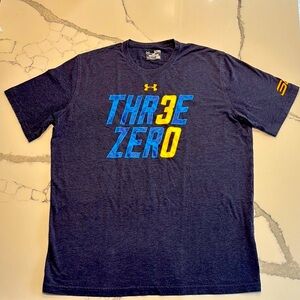 Under Armour Steph Curry Blue Short Sleeve Tee